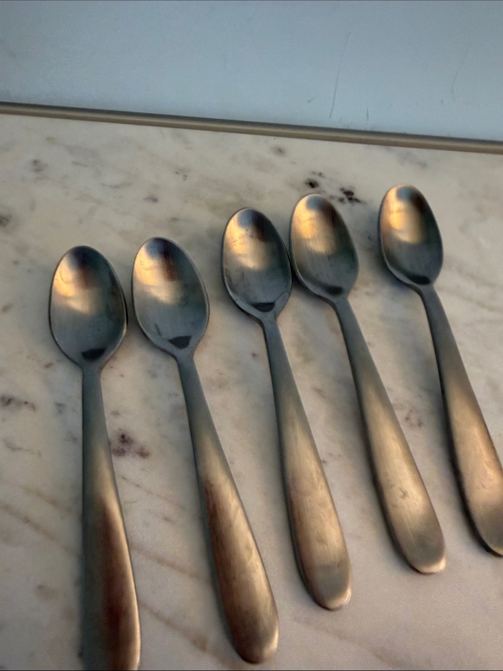 Cambridge Stainless Steel Spoon China 5” Espresso Spoons Set of 5